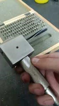 How to stamp letters on metals?