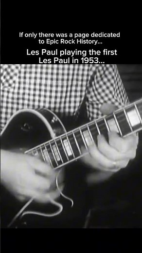 Les Paul playing the first ever Les Paul...