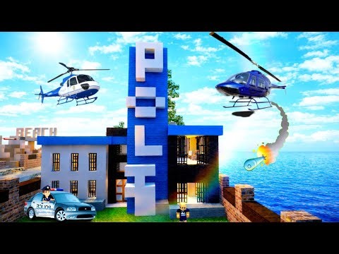 How to make police station in party craft | police station tutorial