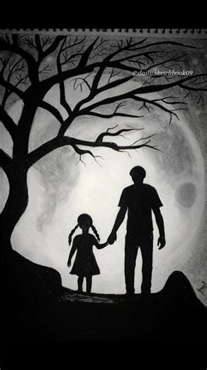 🔥This small hand holds the biggest love❤️.#fatherlove #art#ytshortsindia #drawing #viral