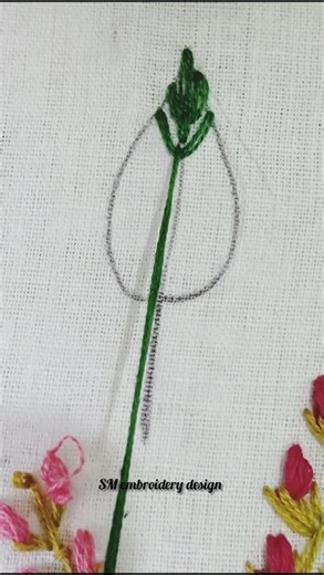 #shorts #stitch #leaf #embroidery #trending #viral #needlework Simple Leaf Embroidery Designs