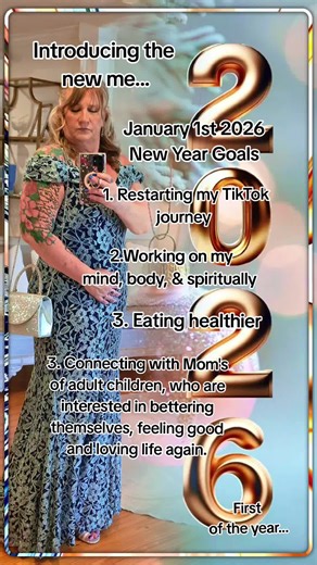 First of the month, January 1, 2026 — introducing the new me ✨ Prioritizing my health, feeding my soul, eating better, and creating a safe space for moms of adult children who are ready to reconnect with themselves. This season is about healing, personal growth, self-care, peace, and choosing joy again. If you’re choosing growth, peace, and happiness… you’re exactly where you belong 🤍