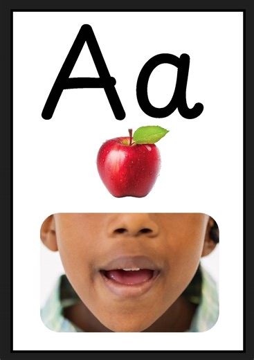 Alphabet Flashcards with Mouth Articulation