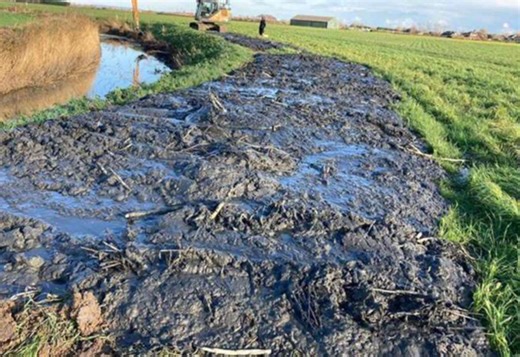 Public footpath now “impassable bog”