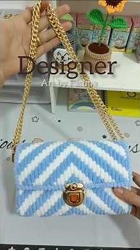How to make a Canva purse #crochet #diy #knittingstitchpatterns