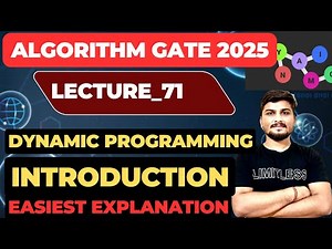 Lecture_71:Introduction of Dynamic Programming ||Dynamic Programming easiest Explanation #gate #iit