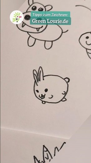 Niedliches Kaninchen zeichnen | Einfach & schnell für Journaling und Sketchnotes #zeichnenlernen