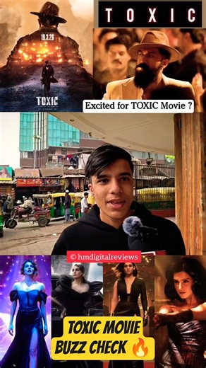 Public Excitement Check for Yash upcoming movie TOXIC #viralshort #yash #tarasutaria #kgf #kiara