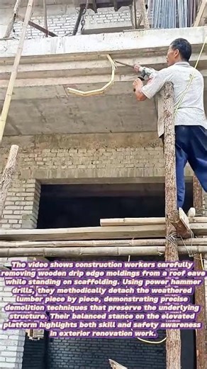 Demolition Pro: Watch How Workers Remove Roof Drip Edges Like Experts