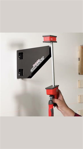 Woodpeckers Clamp Rack-It is easy to install and stores up to 6 parallel jaw clamps.