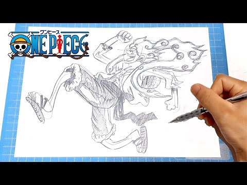 【イラスト】(ワンピース)ギア5ルフィの描き方！簡単なイラストの描き方！Drawing One Piece Art