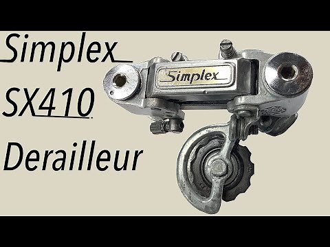 Simplex SX410 rear derailleur: service clean disassembled Dismantled