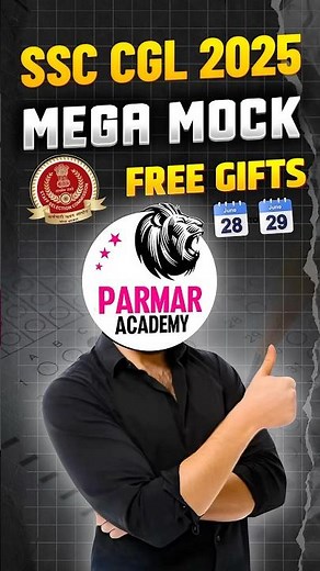 SSC CGL 2025 MEGA MOCK TEST #ssccgl2025 #ssccglmocktest #cglmock