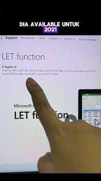 Mudahkan Pemahaman Kiraan Dengan Function LET #excel #exceltips #1hari1function