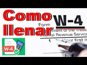 Como llenar la forma W4 | How to fill out a W 4 Form | W-4 Form 2020 | Formulario W4 | Tax Chica