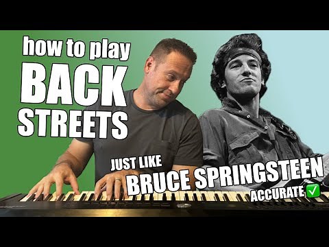 🎹 Learn To Play Piano | How To Play Backstreets Bruce Springsteen On Piano | Most Accurate Lesson ⚡️