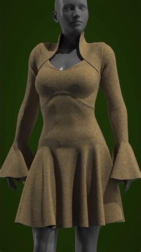 Here is how to make a most easily beautiful dress creation in CLO3D. #clo3d #digitalfashion ‪@CLO3D‬