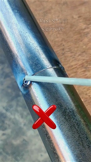 How to join round pipe that is very strong #welding #welder #shortvideo