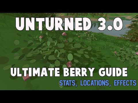 Unturned 3.0: Berry Guide (All Locations, Stats, & More) (Updated 2016)