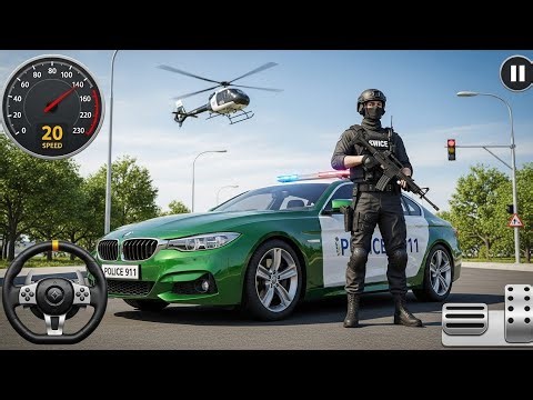 🚓 Police Car Chase Simulator 3D – Real City Cop Pursuit Gameplay (Android)