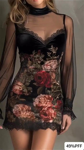 Be the Envy of Every Room! 💫 This floral print mini dress combines bold femininity with contemporary design. The bodycon cut accentuates your best features while the sheer sleeves add a daring yet sophisticated edge to your ensemble. ✅ Flattering Bodycon Fit ✅ Fashionable Sheer Sleeves ✅ Premium Stretch Fabric ✅ Machine Washable 🚨 LIMITED STOCK: 49% Off Flash Sale! Step out in confidence and turn heads wherever you go 👉 Order Today & Receive Express Shipping! | Sowhatbuy.outlets