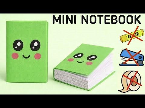 How to Make DIY Mini Notebook | Cute Paper Notebook | No Glue | Easy School Craft