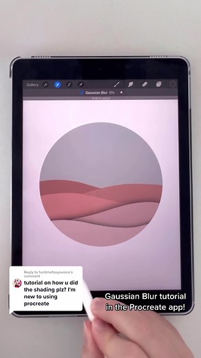 Replying to @funtimefoxysvoice how to use Gaussian blur in procreate to create shadows! #procreatetutorials #procreatebeginner #procreateforbeginners #ReasonForBooking #procreateapp #procreatetipsandhacks #gaussianblur #digitalart #howto