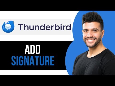 How to Add Signature to Messages on Thunderbird