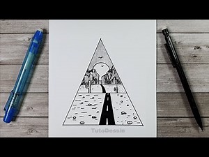 Désert Américain en Dessin | Comment dessiner un paysage facilement étape par étape