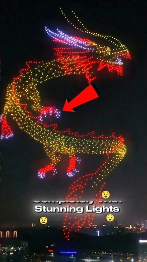 The Craziest Drone Light Show Ever Seen 🤯😳