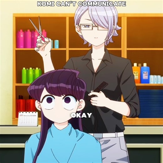 Komi visited the beauty salon #anime #animeweeb #animeedit