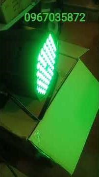 Testing and launching 12 color-changing 60x9w LED par lights.