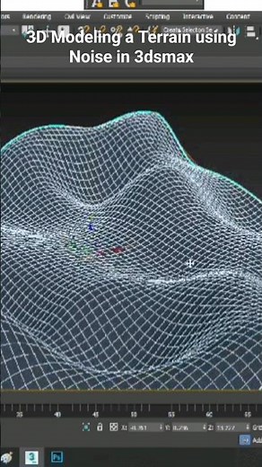 Terrain Modeling in 3dsmax | How to Model using Noise #3d #3dsmax #tutorial