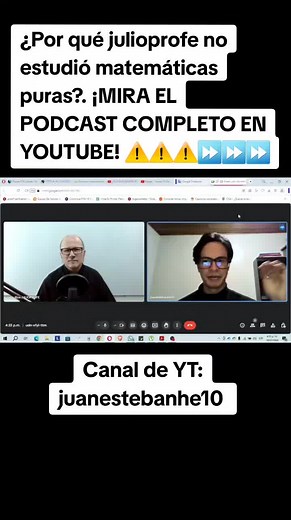 La decisión de julioprofe sobre Matemáticas y su carrera