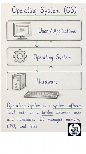 Operating System (OS) Explained | Computer Basics#OperatingSystem #OS #ComputerBasics #LearnComputer