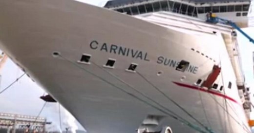 Carnival cruise ship leans hard, panicking passengers