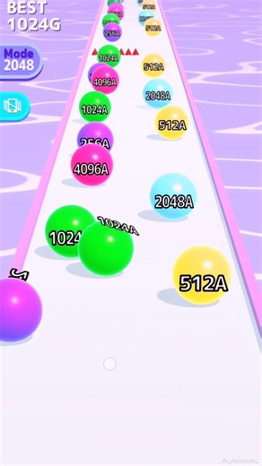 Infinity Mode – 2048 But With NO MISTAKE! #ballgame #shorts..