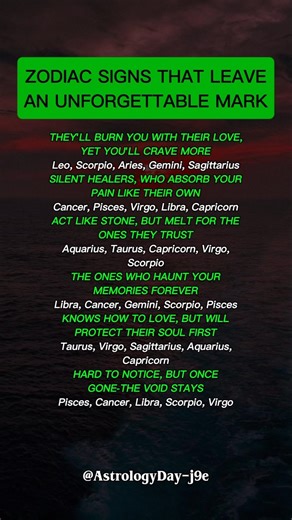 The Most Unforgettable Zodiac Signs Ranked #zodiac #zodiacsigns #astrology #horoscope #tarot