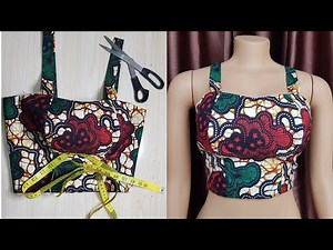 How to make a tube crop top/easy cutting and sewing tutorial