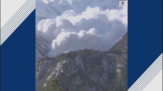 Massive avalanche in the Himalayas