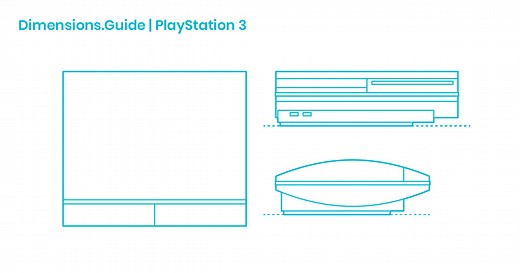 PlayStation 3 Dimensions & Drawings | Dimensions.com