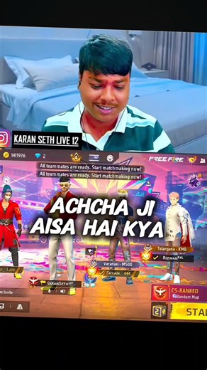 @KaranSethLive 👽 Part 1 ⚙️🗿 full map 🗺️ custom 4 vs 4 🪽 #viral #freefire #shorts