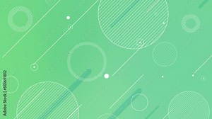 Refreshing turquoise green shape animation. Seamless motion graphics for geometric design.