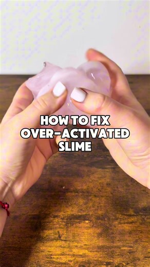 How to fix over-activated slime#slimes #slimewithoutactivator #slimewithoutborax #makingslime
