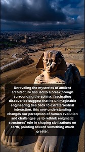 2.6K views · 23 reactions | Explore groundbreaking discoveries about the Sphinx and its astounding engineering. This new perspective suggests extraterrestrial influences that could reshape our understanding of human evolution and ancient civilizations. | Ancient Wonders and Mysteries | Facebook