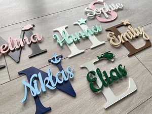 Türschild personalisiert inkl. Klebepunkte / 3D / Namensschild Kinderzimmer - Etsy.de