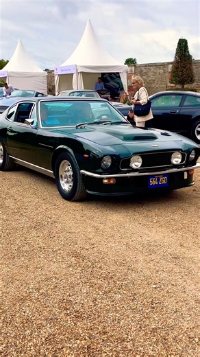 CLASSIC 1978 ASTON MARTIN V8 VANTAGE ‘FLIPTAIL’ DRIVING INTO CAR CONCOURS SHOW! #shorts #viral #yt
