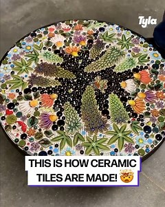 It's so satisfying to watch these ceramic tiles being made... 😍🤩 | LADbible Australia