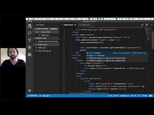 Web Engineering (TU Wien) - L6: Live Coding JavaScript (Recipe Search)
