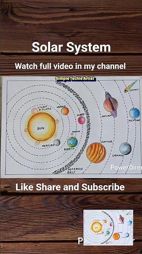 Solar System Drawing / How to Draw Solar System Easy / Solar System Planets Drawing